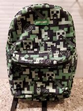 Mochila Minecraft Creeper 17 polegadas verde preta mochila livro impresso nova comprar usado  Enviando para Brazil