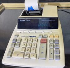 Calculadora de impressão eletrônica vintage funcional Sharp EL-2630P 12 dígitos testada comprar usado  Enviando para Brazil