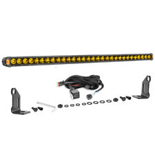 Barra de luz LED âmbar fina 30" polegadas ponto de fileira única inundação condução offroad ATV 4WD comprar usado  Enviando para Brazil