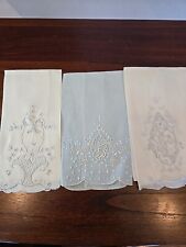 Vintage linen embroidered for sale  Schenectady
