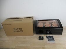 JQUEEN Six Automatic Watch Winder with 7 Extra Storages Spaces OPEN BOX Black for sale  Shipping to South Africa