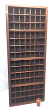 Authentic Vintage OAK Wooden Letter Press PRINTER'S TRAY Shadow Box India #43, used for sale  Shipping to South Africa