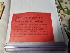 Depliant volantino propaganda usato  Bologna