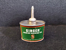 Lata/lubrificante vintage pequena 1 1/2 onça fluida "óleo para máquina de costura SINGER" comprar usado  Enviando para Brazil
