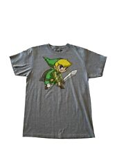 Camiseta The Legend Of Zelda Spirit Tracks Link cinza masculina tamanho M bom estado comprar usado  Enviando para Brazil