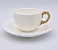 Forma de concha de xícara e pires Coalport com cabo dourado comprar usado  Enviando para Brazil