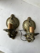 Antique pair brass for sale  Somerset