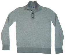 Sweter Tommy Hilfiger rozm. M bawełna logo długi rękaw szary męski na sprzedaż  PL