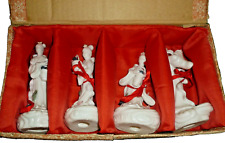 Vintage Chinese Porcelain Figurines Set of 4 in Box Ladies, used for sale  Shipping to South Africa