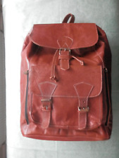 vintage leather rucksack mens for sale  LEEDS