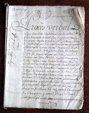 Xviiième important document d'occasion  Fougerolles-du-Plessis