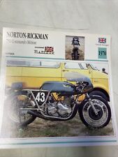 Norton rickman 750 d'occasion  Decize