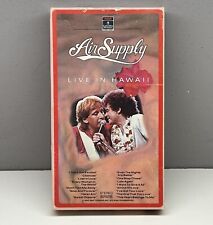 Air Supply Live in Hawaii VHS 1987 Video Tape 1982 Tour Side Open Case RARO! comprar usado  Enviando para Brazil