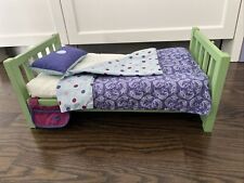 AMERICAN GIRL DOLL- PINE LAKE CAMP- GREEN EXTRA BED SET- WITH BEDDING - RETIRED for sale  Shipping to South Africa