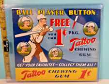 1933 Orbit Tattoo Chewing Gum Company jugador de pelota gratis anuncio, usado segunda mano  Embacar hacia Mexico