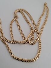 Used, 14k Solid Gold Miami Cuban Link Chain Necklace, Made in Italy 18.9gr for sale  Santa Fe Springs