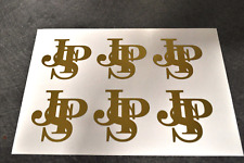 6 STICKERS  JPS GOLD John Player Special   dim 1 sticker 42X44MM na sprzedaż  Wysyłka do Poland
