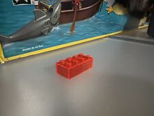 LEGO 2x4 construção de tijolos transparente fluorescente laranja avermelhado peça Q inédita, usado comprar usado  Enviando para Brazil