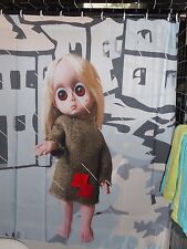 Cortina de chuveiro feita por fã Little Miss No Name boneca acampamento gay anos 60 Blythe Keane comprar usado  Enviando para Brazil