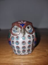 Vintage cloisonne owl for sale  KINGSTON UPON THAMES