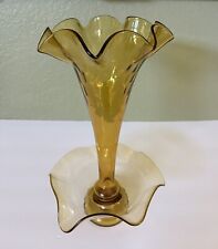 Amber glass epergne for sale  Punta Gorda
