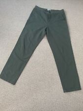 Oliver Spencer Men’s Trousers, Linen/Cotton, Green, Size Medium for sale  LONDON
