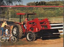Folleto de cargadores y cuchillas de tractor CASE International segunda mano  Embacar hacia Argentina