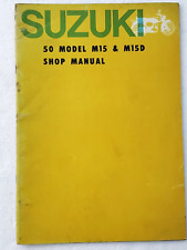 1964 - 1968 OEM Suzuki 50cc M15 & M15D Service Repair Maintenance Shop Manual for sale  Shipping to South Africa