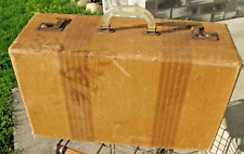 Vintage  Suitcase striped Tweed for sale  Shipping to South Africa