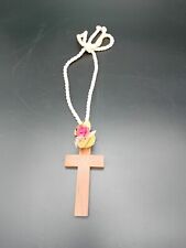 Wooden cross necklace d'occasion  Expédié en Belgium