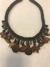 Wooden safari necklace for sale  Loami