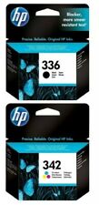 Cartuchos de tinta originales HP 336 y HP 342 negros y tricolores (C9362EE - C9361EE), usado segunda mano  Embacar hacia Argentina