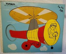 Vintage Taca Drewno Playskool Puzzle: Helikopter 330-27 Drewniana 10 szt. Zabawka dla dzieci na sprzedaż  Wysyłka do Poland