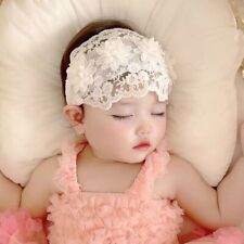 Faixa de cabelo floral elástica elástica para bebês meninas flor de renda larga acessórios de cabelo comprar usado  Enviando para Brazil