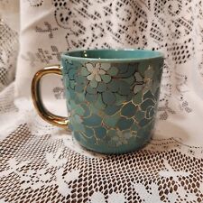 Teal gold floral for sale  Otley