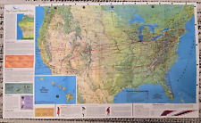 Narty przyjazne vintage Atlas lotniczy United Mapa samolotu Wyspy Hawajskie na sprzedaż  Wysyłka do Poland