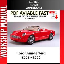 FORD THUNDERBIRD 2002 2003 2004 2005 SERVICE REPAIR WORKSHOP MANUAL for sale  Shipping to South Africa
