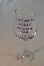 Wine glass yoga for sale  Poplar Grove