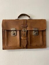 Bolsa carteiro vintage rústica feita à mão couro camelo | Pasta desgastada comprar usado  Enviando para Brazil