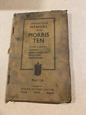 Vintage operations manual for sale  HUDDERSFIELD