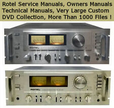 Rotel service manuals for sale  Canada