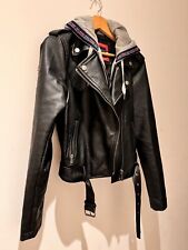 Superdry leather biker for sale  LONDON