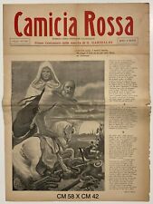 Usato, CAMICIA ROSSA ROMA O MORTE NUMERO UNICO CENTENARIO NASCITA GARIBALDI 1807.1907 usato  Milano