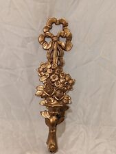 Vintage Ornate Gold Syroco Wall Sconce Candle Holder # 4089 for sale  Shipping to South Africa