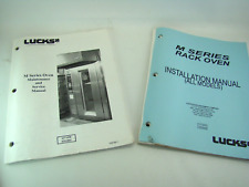 Lucks M Series Oven Maintenance & Service Manual With Installation & Operation for sale  Shipping to South Africa