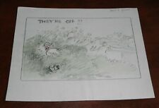 Used, Bamforth original pencil sketch - artwork - horse racing theme - Arnold Taylor ? for sale  CHICHESTER