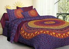  Conjunto de roupa de cama boho capa de edredom mandala indiana super king size hippie, usado comprar usado  Enviando para Brazil