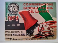 C.g.i.l. 1951 tessera usato  Torino