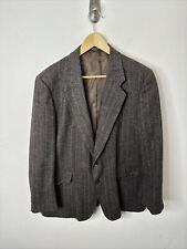 Western Outfitters Hombres 44 Blazer Tweed Lana Abrigo Deportivo Marrón Espiga, usado segunda mano  Embacar hacia Argentina