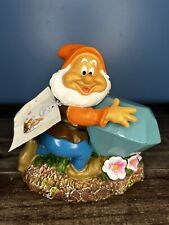 Vintage Disney Snow Whites Happy Dwarf Solar Powered Garden Statue EUC! Rare!, used for sale  Shipping to South Africa